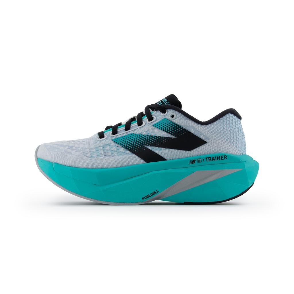 New Balance FuelCell SuperComp Trainer V3 White Cyber Jade Silver Metallic Women's