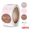 100-500pcs Round Thank You Stickers for Envelope Seal Labels Gift Packaging Decor Birthday Party Scrapbooking Stationery Sticker
