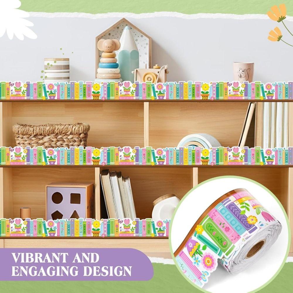 Self Adhesive Blackboard Border Sticker 10m/roll Wall Border Sticker  Library Decor