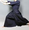 Kendoya Tetron Navy Blue Folds 23 Hakama, (inner Sewn) No.