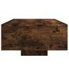 vidaXL Coffee Table with LED Lights Smoked Oak 85x55x31 Cm