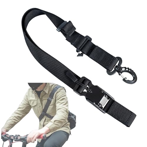 

LKCCTK Cross Straps Bike Straps, 3-Point Anti-Slip, Anti-Slip, Adjustable Backpack Stabilizing Straps, Suitable for Hiking, Fishing, Cycling, Bik