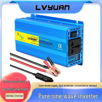 Tuyang Pure Sine Wave Inverter 800W/2000W, 12V/24V To 220V-240V for Car/Home/Solar Use.