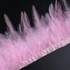 1Meter Natural Pheasant Chicken Feather Trims 10-15Cm Ribbon Sewing Feather For Craft Accessories Party Costume Plume Decoration
