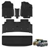 Jiooy Suzuki Spacia Floor Mats Second Floor Mat Luggage Spacia Custom Floor MK54S MK94S Trunk High Accessories + + Mat, Mats, Mat, Waterproof, Edge,