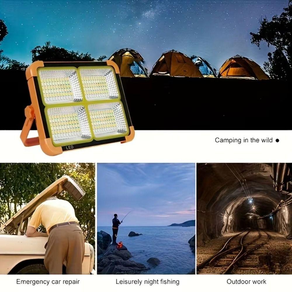 Bright Portable LED Work Light with Battery Indicator Emergency Survival Lights  Camp Supplies