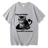 Y2k Retro Freaky Cat T Shirt Kawaii Unisexunisex Clothing Cotton Clothes Graphic Tops For Cat Lover Gifts Hight Quality T Shirts