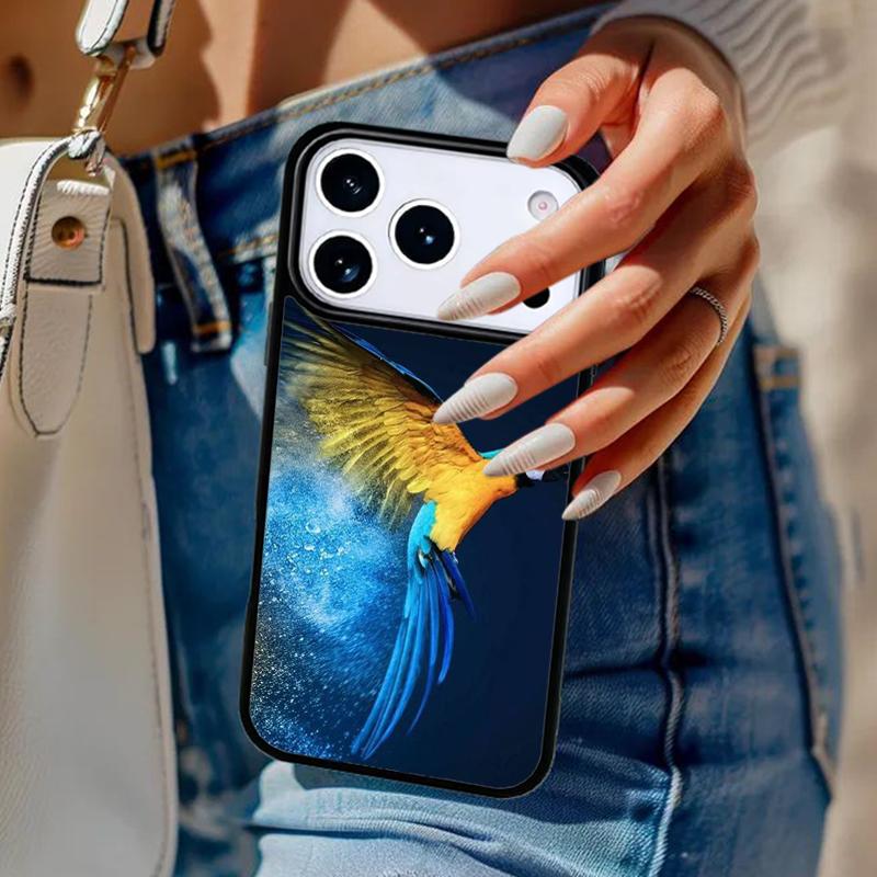 Animal Parrot Birds Phone Case For iPhone 17 Air 14 15 13 12 Max Cover For Apple 14 15 16 16e 11 Pro Max Plus Coque