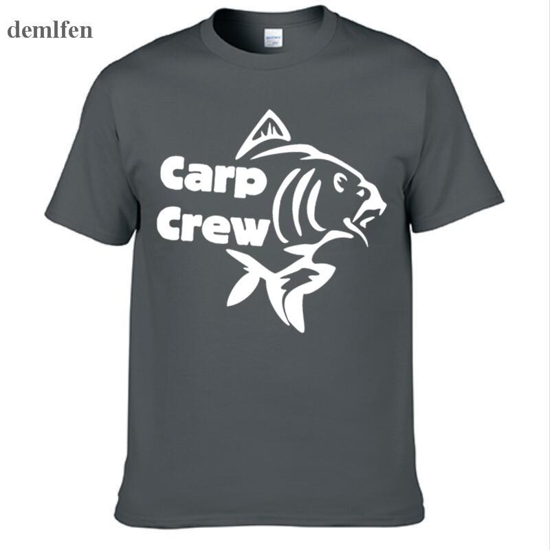 

Print Carp Crew Fish T-shirt Summer Short Sleeve Cotton O-neck Men T Shirts Male TShirts Camiseta Tshirt Homme 5XL різнокольоровий