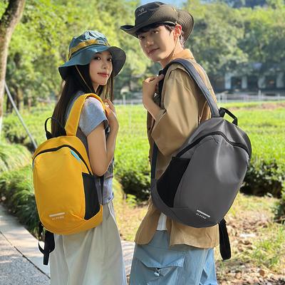 Simple Solid Color Harajuku Style Backpack Campus Couples Large Capacity School Bag Leisure Travel Backpack
