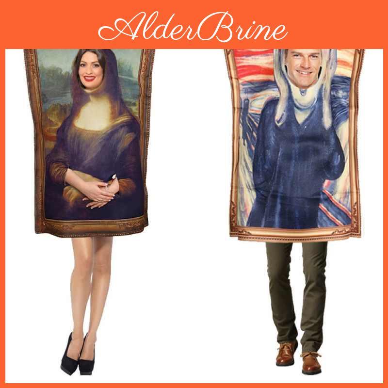 Mona Lisa Cosplay Outfit With Polyester Material For Costume Events And Stage Performances