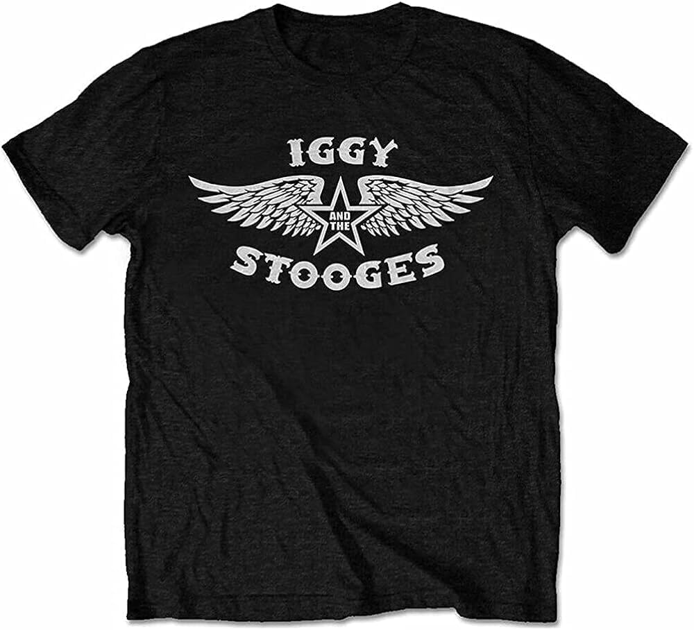 Ig Pop & The Stoos Mens Wings T Shirt Soft Cotton License XL