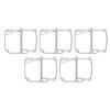 5Pcs 2 Stroke 15 HP Outboard Engine Upper Casing Gasket 63V 45113 A1 Boat Motor Casing Gasket