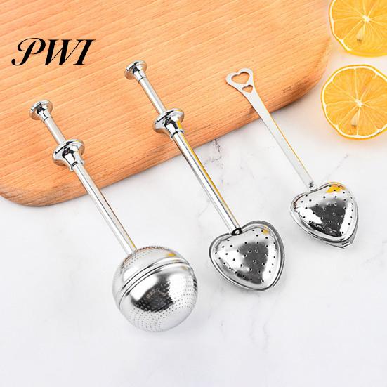 Tea Strainer Infuser Reusable Food Grade Stainless Steel Spherical Pressed Design Mesh for Mug