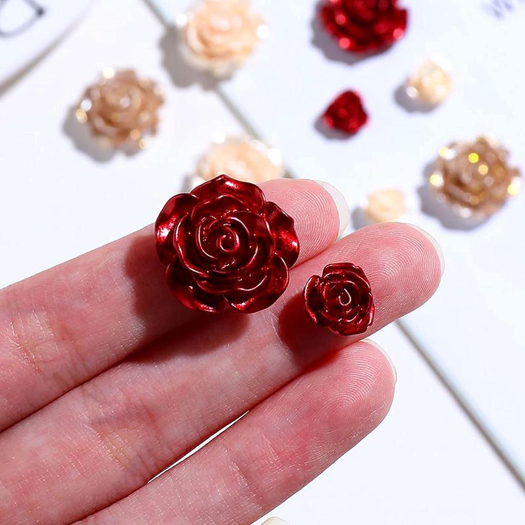 Push Pin Tacks, 30 Pcs Rose Shape Push Pin Steel Point Thumb Tacks Mark Office Accessories