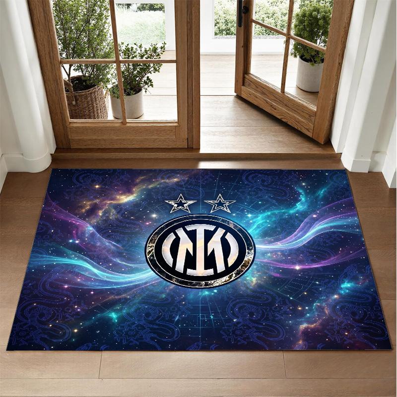 Borussia Dortmund Design Crystal Velvet Rug Soft Decorative Mat for Bedroom Entrance