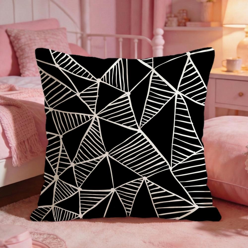DecorTriangleS Cushion Cover Premium Comfort Reversible Pillow Cove Two In One Design for Any Room  Car Interior