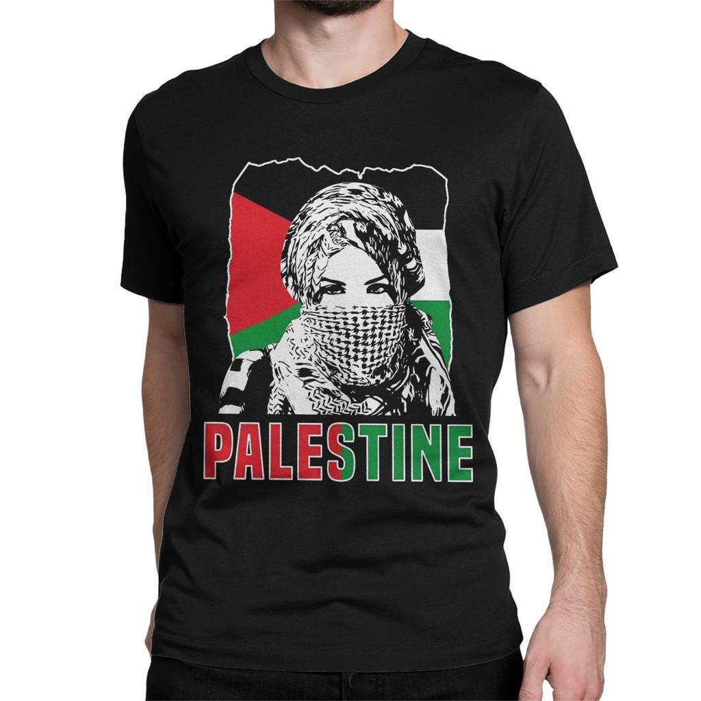Men Women Shemagh Palestine T Shirts Arabic Hatta Kufiya Keffiyeh Cotton Tops Funny Short Sleeve O Neck Tees Party T-Shirts