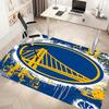 1ks Koberec s potiskem loga Golden State Warriors - Měkký, Omyvatelný, Protiskluzový vnitřní koberec, Dekorativní koberec do obývacího pokoje, Domácí kanceláře, Kancelářský dekorativní