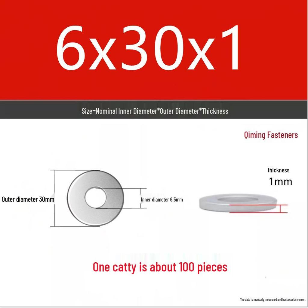 4.8 Grade Galvanized Iron Flat Washer M3-M40 Oversized Metal Screw Gasket Washer