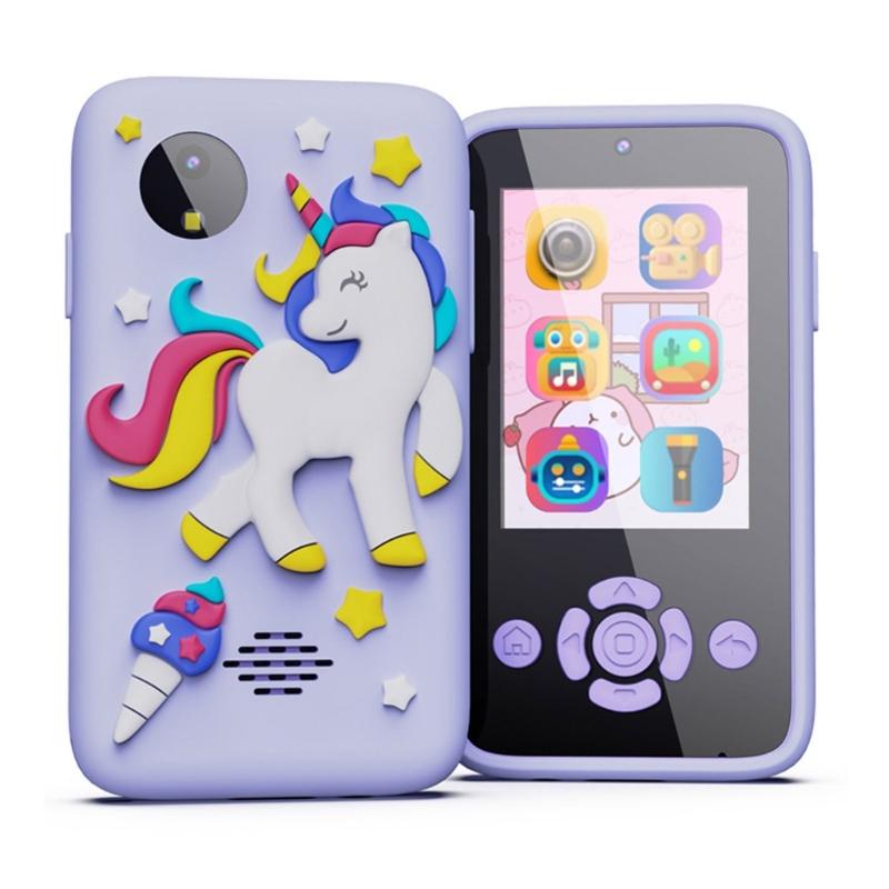 

2.4Inch Screen Digital Camera for Children, High Definition 1080P Drop Proof Mini Cartoon Design Early Educational Toy фиолетовый