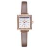 [DIUAMOR] DIUAMOR Women's Leather Band Diamond Watch DAW6101L-BR