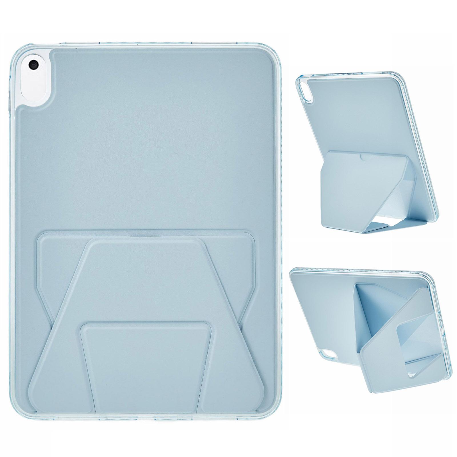 

Tablet Case For iPad 10.2 (2021)/(2020)/(2019)/Air 10.5 inch (2019) TPU PU Leather Kickstand Cover Blue