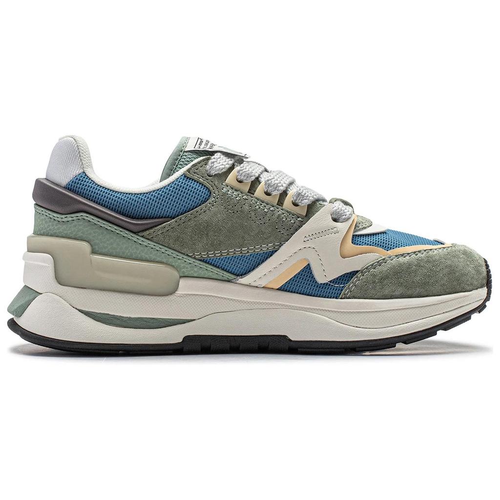 Li-Ning Comfortable Versatile Shock Absorbing Non-Slip Low-Top Casual Shoes Women sneakers Green Blue White AGCU062-3