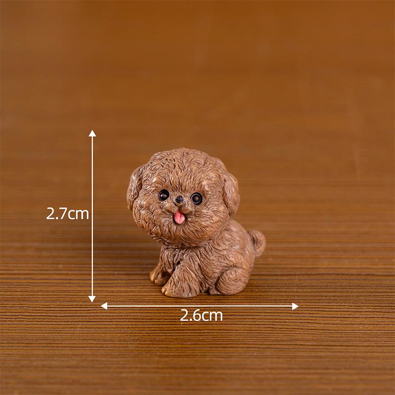 Cute Resin Mini Dog Puppy Animal Miniature Figure Home Ornament For Fairy Garden Micro Landscape Kawaii Potted Decorations