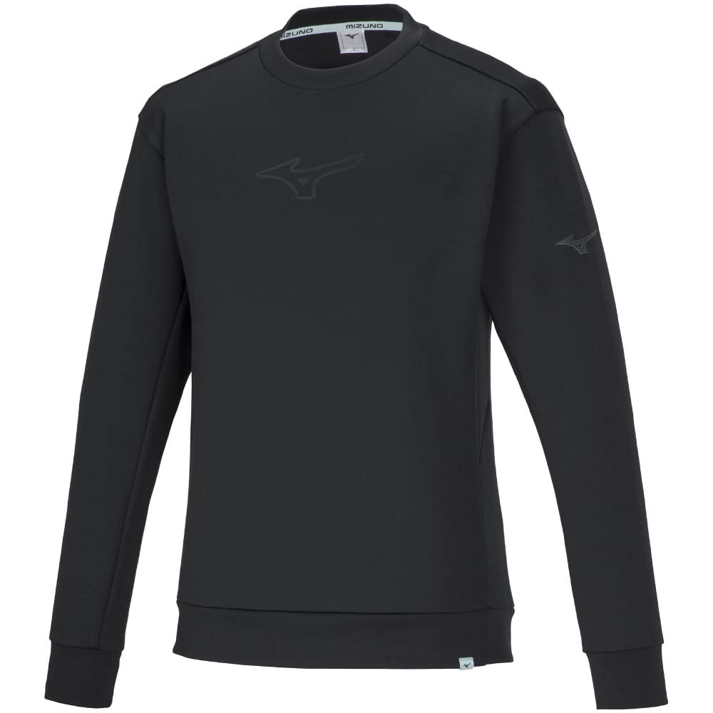 Stretch Rundhals-Sweatshirt für Bewegungsfreiheit Größe 32MCA052 Training, in, Schwarz, M,