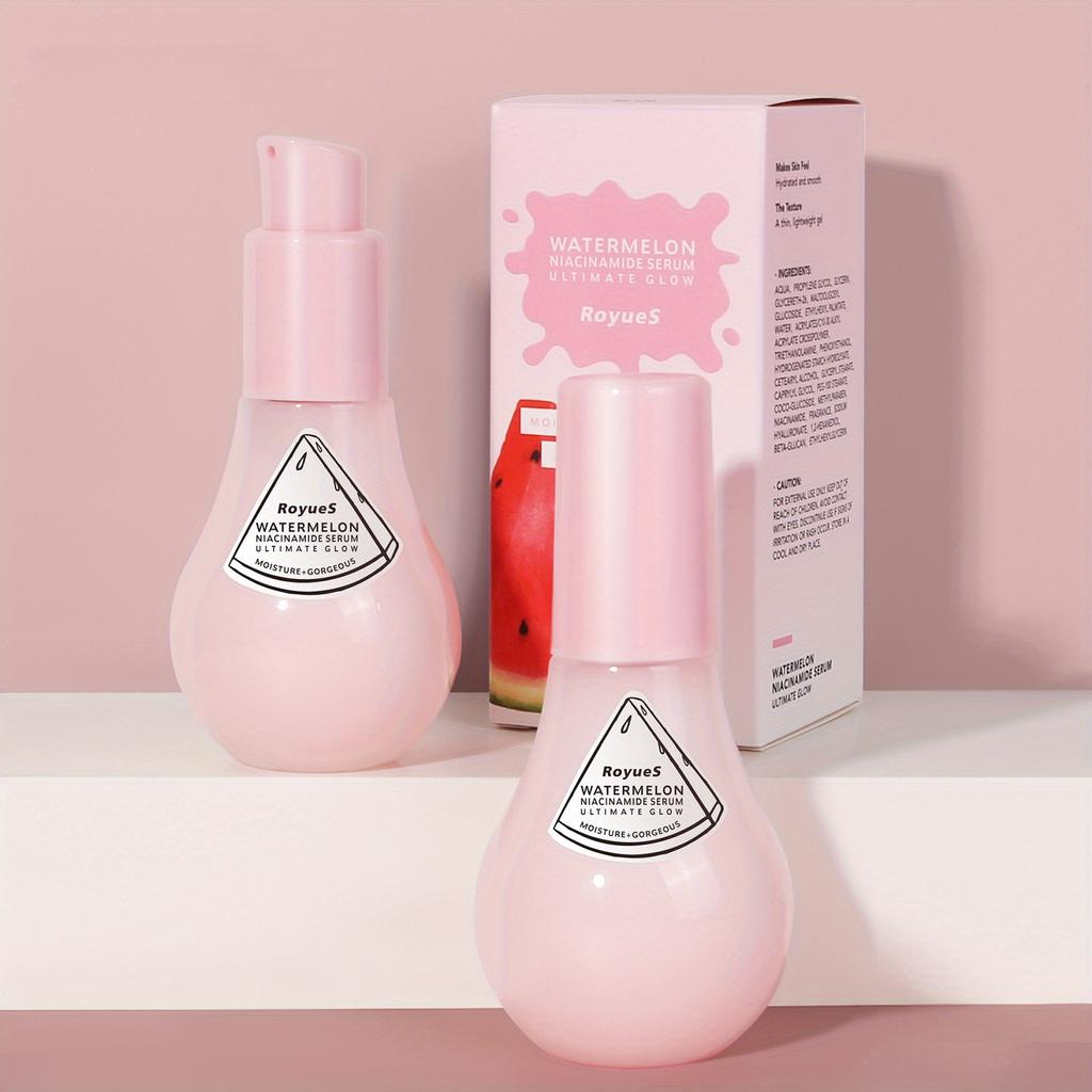 Watermelon Niacinamide Serum Facial Nourishing Moisturizing Small Bulb Serum Improve Facial Blemishes Serum 75ml
