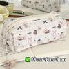 Cute Cartoon Puppy Pencil Pouch Large Capacity Stationery Storage Bag Small Makeup Bag School Office Supplies Student Gifts