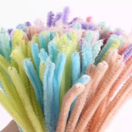 200 Pcs Pipe Cleaners Craft DIY Pipe Cleaner Flower Making Kit Colored Chenille Stems Bulk with Floral Wires Gardening Tape for Art Craft Supplies