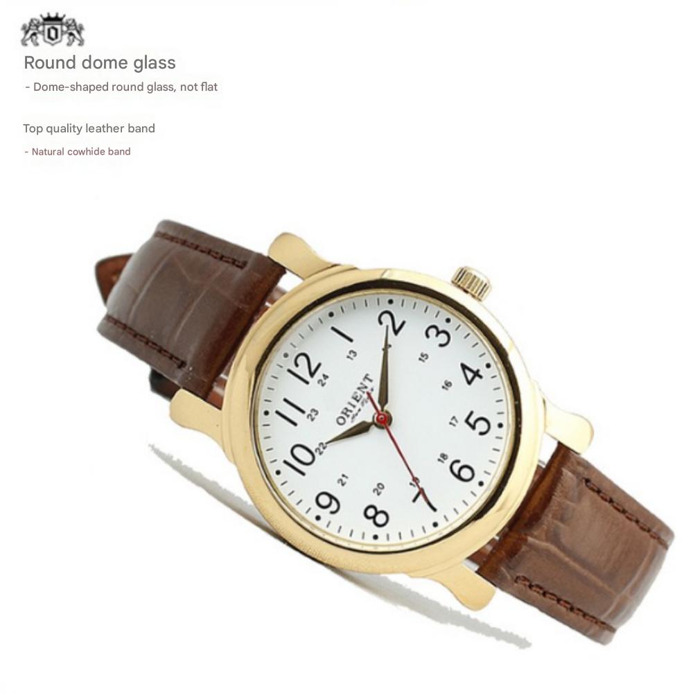 Orient Korean-made Woman's Classic Leather Band Wristwatch OT565FD