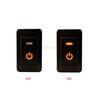 1PC Orange LED Light Modified Key Power On Off Front Fog Lamp DRL Mirror Switch Button With Wire For Nissan Patrol Y60 Paladin Switches4