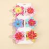 Frangipani Flower Hair Clip for Women, Colorful Beach Accessory, Updo Shark Hairpin, In Stock