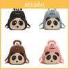 Panda Letter Shaped Backpack Childrens Cartoon Bag Detachable Strap Shoulder