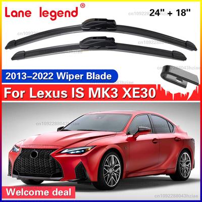 Wiper Blades Set For Lexus IS MK3 XE30 2013 -  Front Windshield Wiper Brushes Windscreen IS250 IS200 IS300h IS220d Support