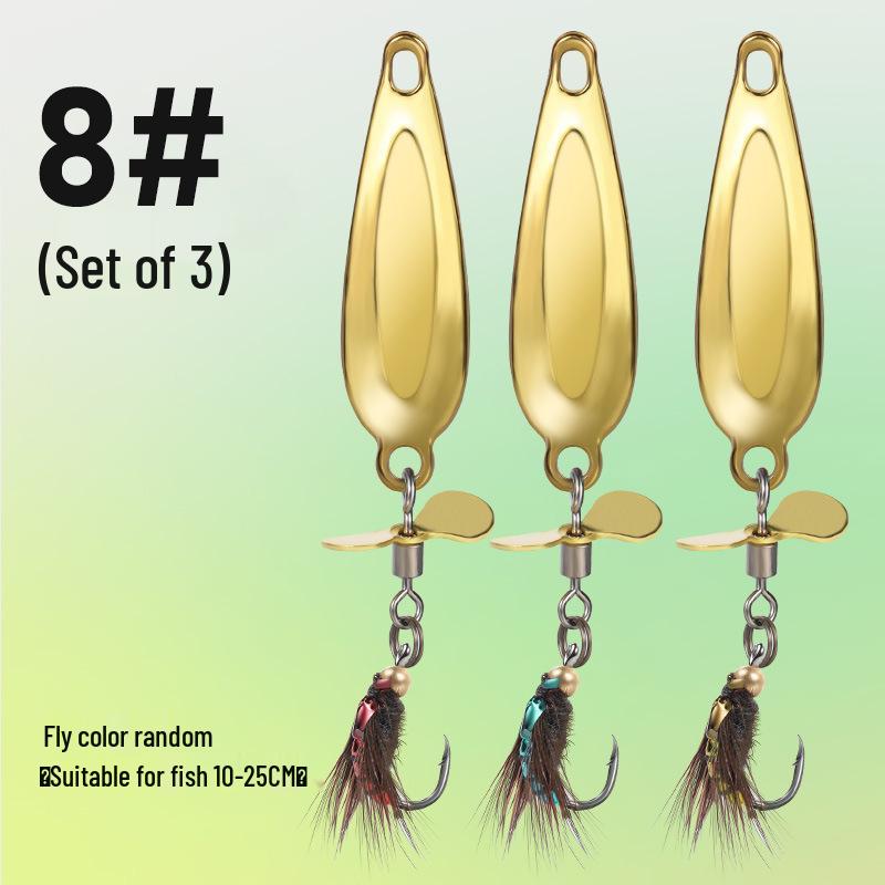 Micro Sequins Casting Iron Fly Fishing Hook Set for Minnows, White Stripes, Crucian Carp, and Freshwater Fish Lures