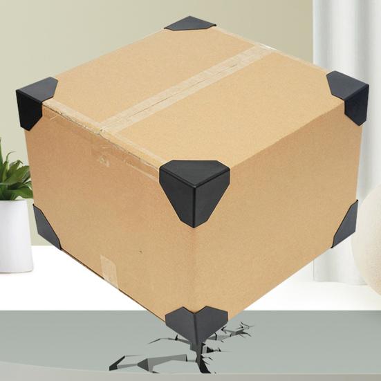 200 stk Hjørnebeskyttere Anti-støt Trekantet Tresidig Slitesterk Sikker Anti-kollisjon Plast Emballasje Frakt Pakke Kurér Beskyttere Husflytting