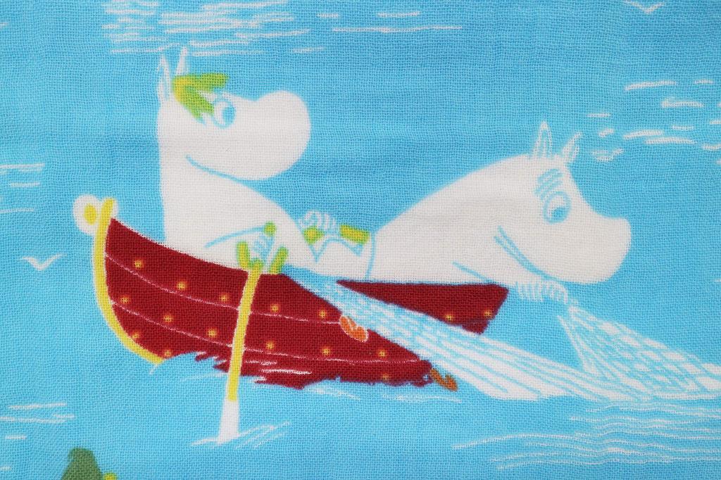 Marushin Gauze Face Towel Callastus Made in Imabari 1405020100 "Moomin" 34x80cm, Gauze, Japan, Towel,