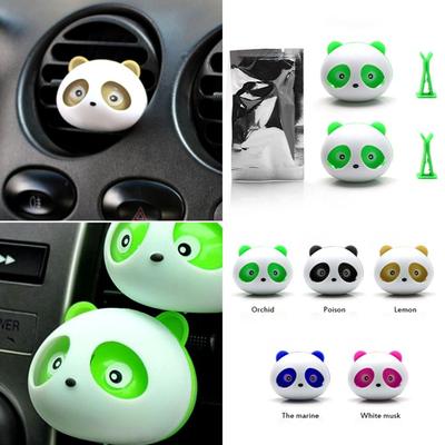 Accesorios para el coche Perfume para coche Ambientador Panda Difusor de fragancia para coche Clip de perfume Clip de fragancia para coche