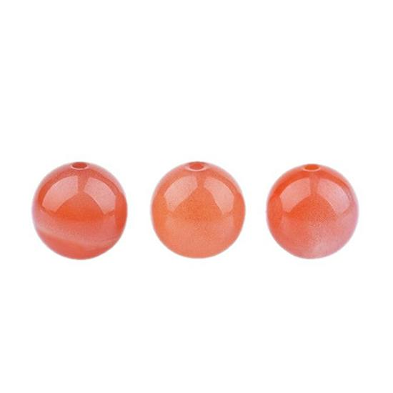 Cherry Red Natural NanHong Agate Round Beads for DIY Bracelet and Beading Accessories