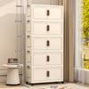 Multi-Layer Foldable Storage Cabinet for Baby Clothes & Snacks