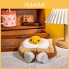 Toast Eggs Fried Plush Breakfast Toy With Face Girls Bedroom Decoration Gift