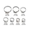 60pcs Stainless Steel Adjustable Hose Clamp Adjustable Size Tube Clips Set  Fuel Line Clamps