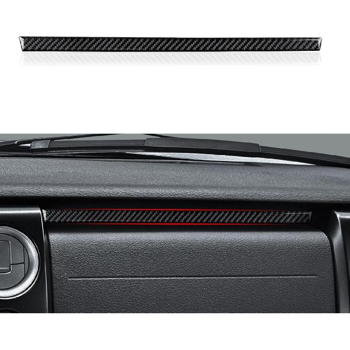 Car Carbon Fiber Dashboard Trument Panel Strip Sticker Cover Interior Trim Decal for Ford F150 2009 2010 2011 2012 2013 2014 Accessories