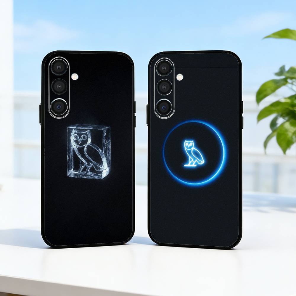 Drake O-OvO O-OWL Phone Case For Samsung A73,72,71,53,52,51,22,91,80, Soft Black Cover