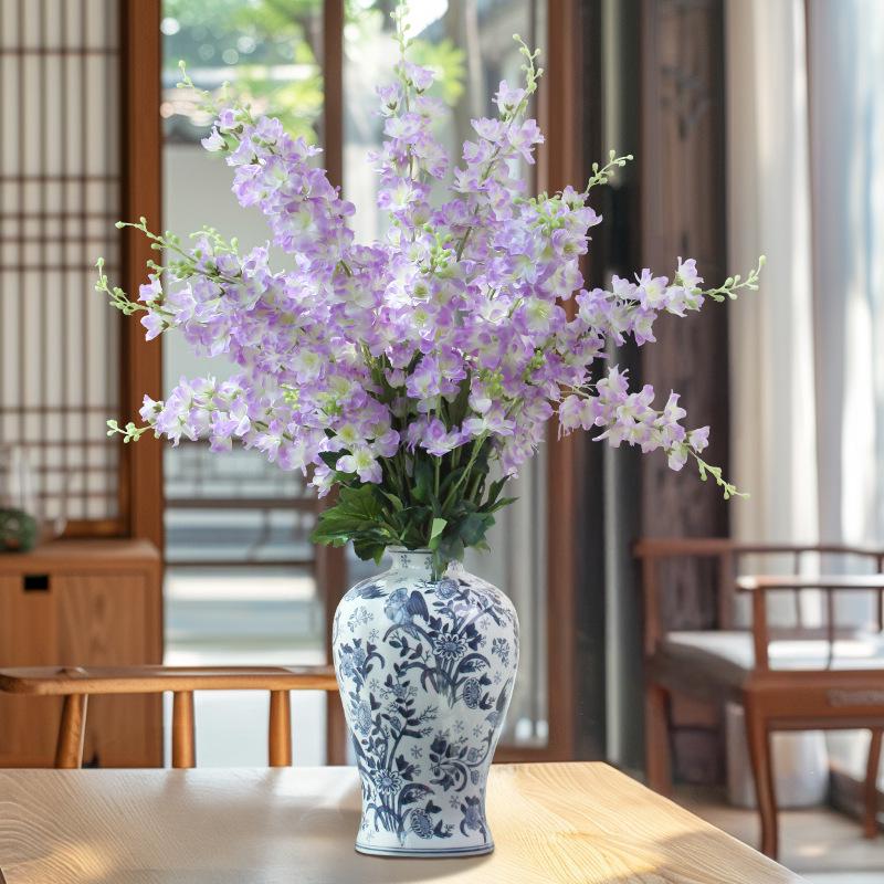 Realistic Larkspur Flower Bouquet for Wedding Decor