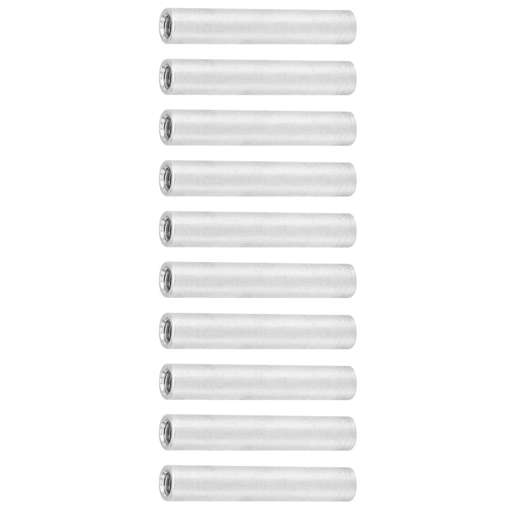 10Pcs Round Standoff Aluminum Alloy Female Thread Interval Connecting Column Kit M4x0.7mm